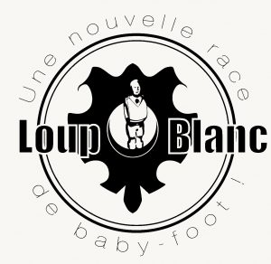 logo Baby Foot Loup Blanc